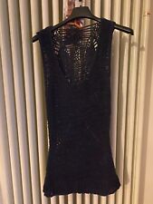 Top tezenis blu tgS mod a maglia