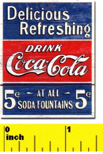 Miniatura insegna coca - -,