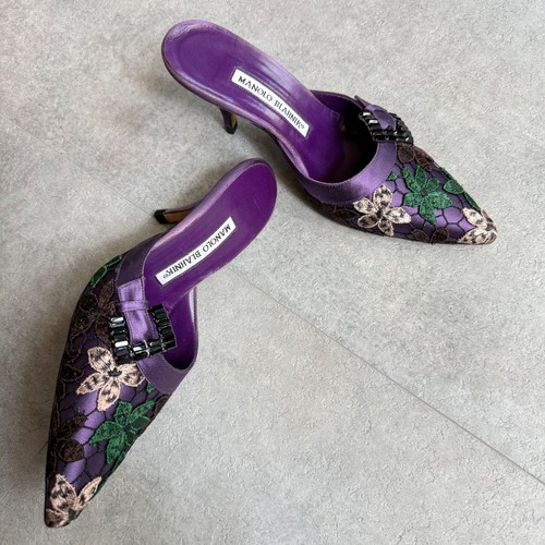Manolo blahnik mules raso - mules,