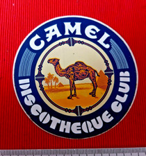 ADESIVO CAMEL DISCOTHEQUE CLUB STICKER AUTOCOLLANT VINTAGE 80 mm- ORIGINAL