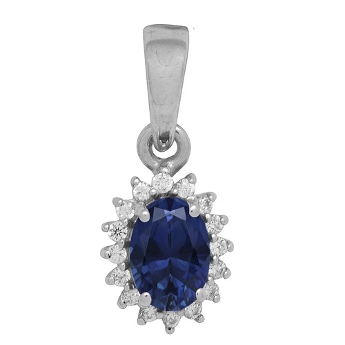 Pendente blu zaffiro - blu,
