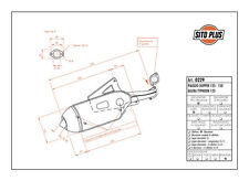MARMITTA SITO PLUS PIAGGIO SKYPPER 125 150 GILERA RUNNER 125 180 KAT TYPHOON 2T