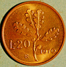 Italy 20 Lire 1970 KM# 97