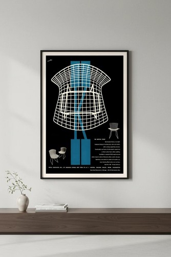 Poster arte retrò sedia