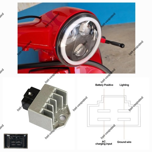 Convertitore faro vespa - convertitore, ac-dc