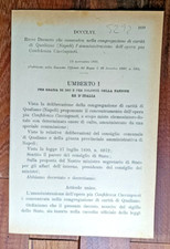 QUALIANO 1892 REGIO DECRETO X