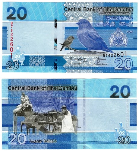Gambia dalasis 2023 unc - 20,