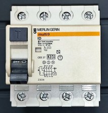 Interruttore corrente residua Merlin Gerin 23038 ID 25A 4P