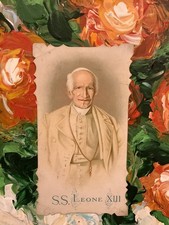 Santino Papa Leone XIII Gioacchino Pecci fustellato 1898