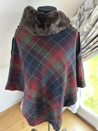 Poncho joules rosso verde - poncho,