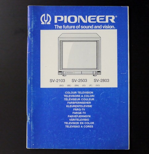 Originale pioneer 2103 - pioneer, sv-2103
