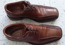 Scarpe uomo classiche, pelle marrone, stringate, lavorazione artigiana, n. 41
