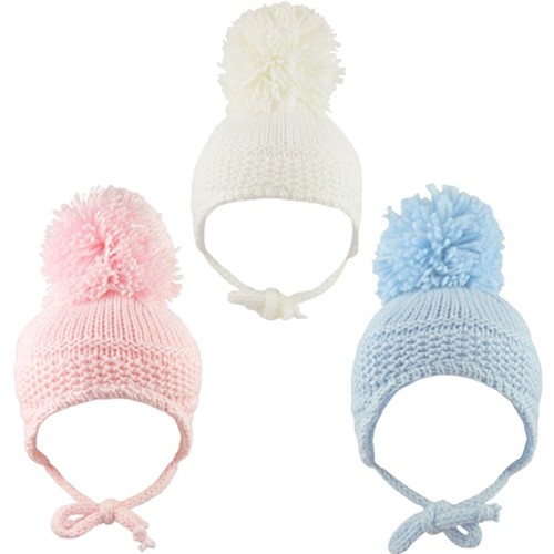Cappello bambino grande pom
