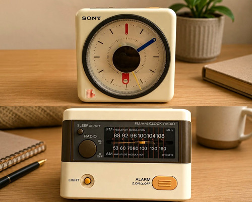 Sony orologio analogico - am/fm,