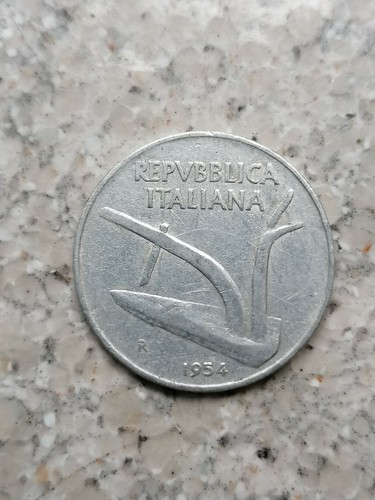 Moneta lire spiga 1954 - spiga,