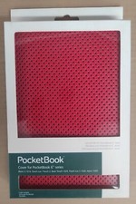 CUSTODIA PocketBook 6" ROSSA per Basic 2, Touch Lux 2, Basic Touch COME NUOVO