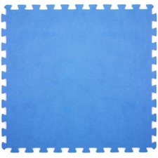 TAPPETO TAPPETINO PUZZLE MORBIDO PER PISCINA 60x60x0,8cm ANTISCIVOLO 6PZ BLU