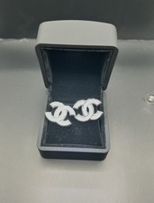 Orecchini CHANEL Smalto Bianco