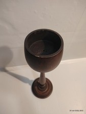 Large Dark Wooden Chalice