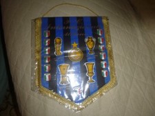 GAGLIARDETTO CALCIO COLLEZIONE VINTAGE INTER  VARIE COPPE E TROFEI  CM  32 X 26