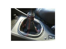 cuffia cambio compatibile Alfa Romeo 147 pelle nera cuciture colorate