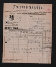 STOCCARDA, fattura 1949