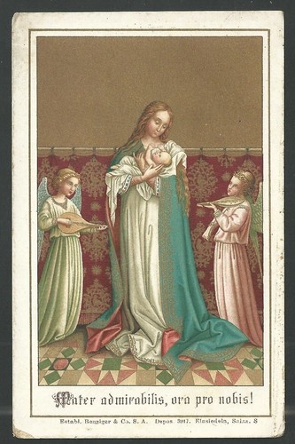 Santino antico madonna - santino,