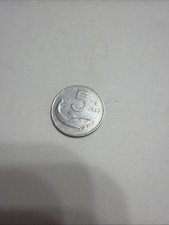 1953 Italy 5 Lire Coin -