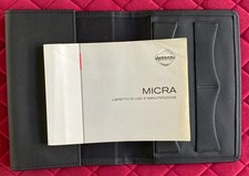 Nissan MICRA libretto Uso e manutenzione 2004 Con cover