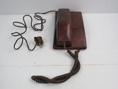 Telefono fisso pelle telcer - telefono,