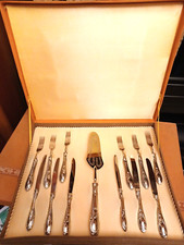 LA SAN MARCO SERVIZIO POSATE X 6 DOLCE/FRUTTA 13 PEZZI  ARG.800 INUSATO ANNI 70