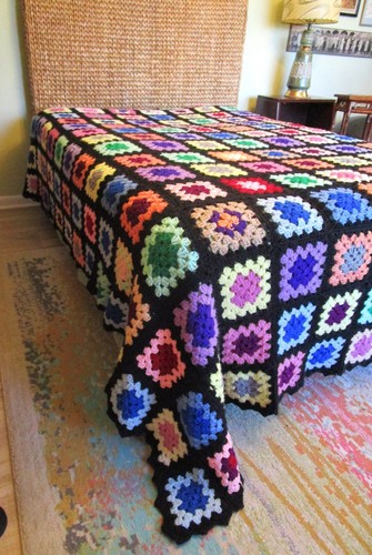 Enorme copriletto afgano - , nonna
