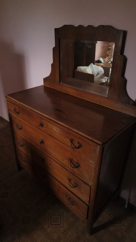 Comò cassettone legno con - comò,