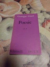 Poesie Vol 2 Giuseppe Giusti