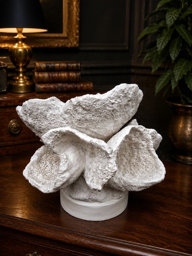 Scultura stile corallo bianco
