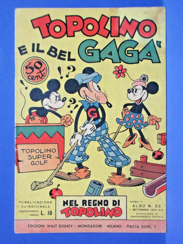 Topolino bel gaga nel - e, gaga'