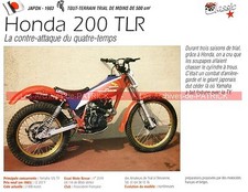 HONDA 200 TLR ( TL 200 R ) 1983 Fiche Moto 000180