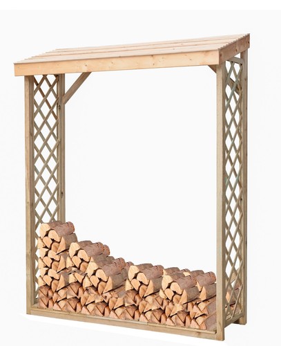 Legnaia con griglia legno - legnaia,