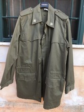 Militare E.I. giacca a vento in tessuto gabardine e cotone impermeabile anni 90.