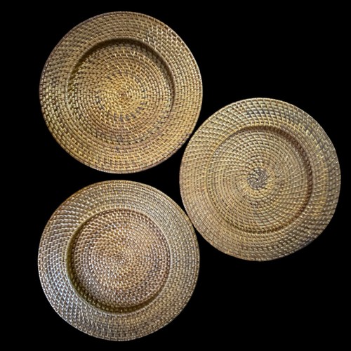 Caricabatterie piatto rattan