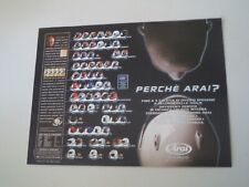 advertising Pubblicità 1999 CASCO HELMET ARAI RX-7XX/QUANTUM-F/NR-3/SZ/MAVERICK