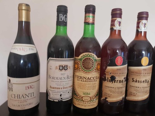 Bottiglie vino vintage - bottiglie,
