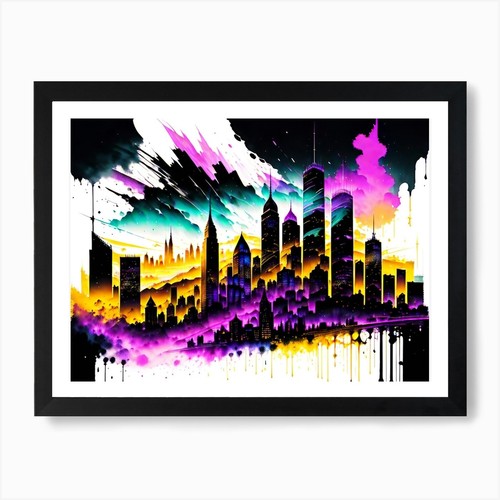Quadro paesaggio urbano - , stampa