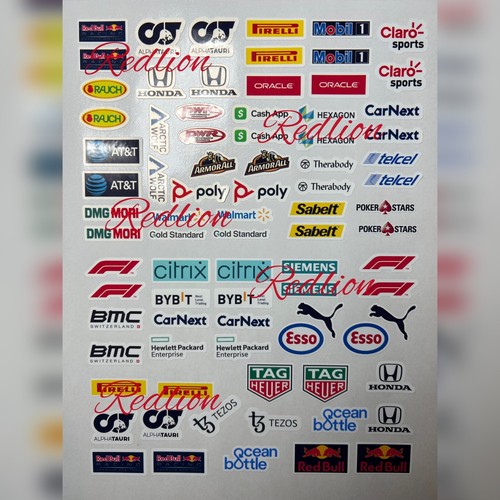 Red bull sponsor - red, piccoli