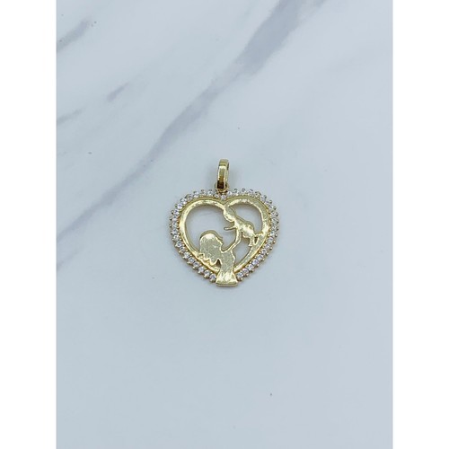 Ciondolo oro cuore madre - ciondolo,
