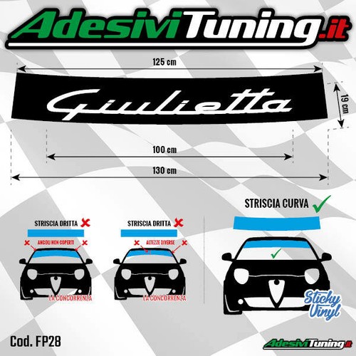 Fascia parasole giulietta - parasole, alfa