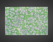 Vintage French Hand-Marbled