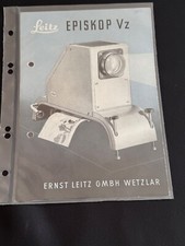 #A0661-Leica Manuale d'uso per EPISKOP Vz, istruzioni