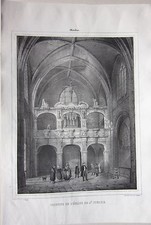 1838 MOULINS Tribune eglise