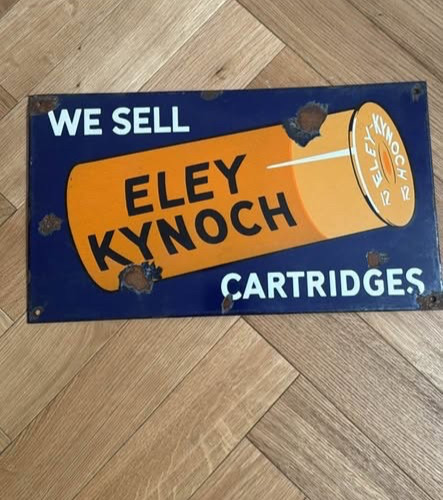 Rare eley kynoch enamel - eley,